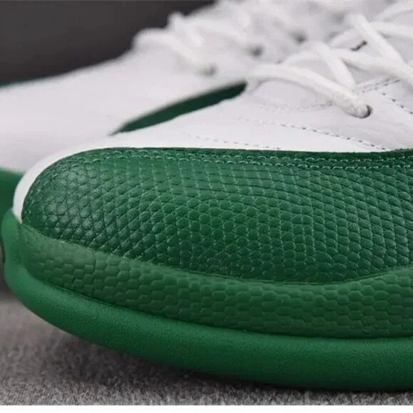 White & Green High Top Basketball Style Sneakers – Comfortable Streetwear Casual - Picture 4 of 9